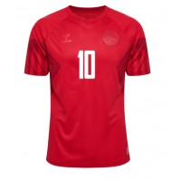 Denmark Christian Eriksen #10 Replica Home Shirt World Cup 2022 Short Sleeve